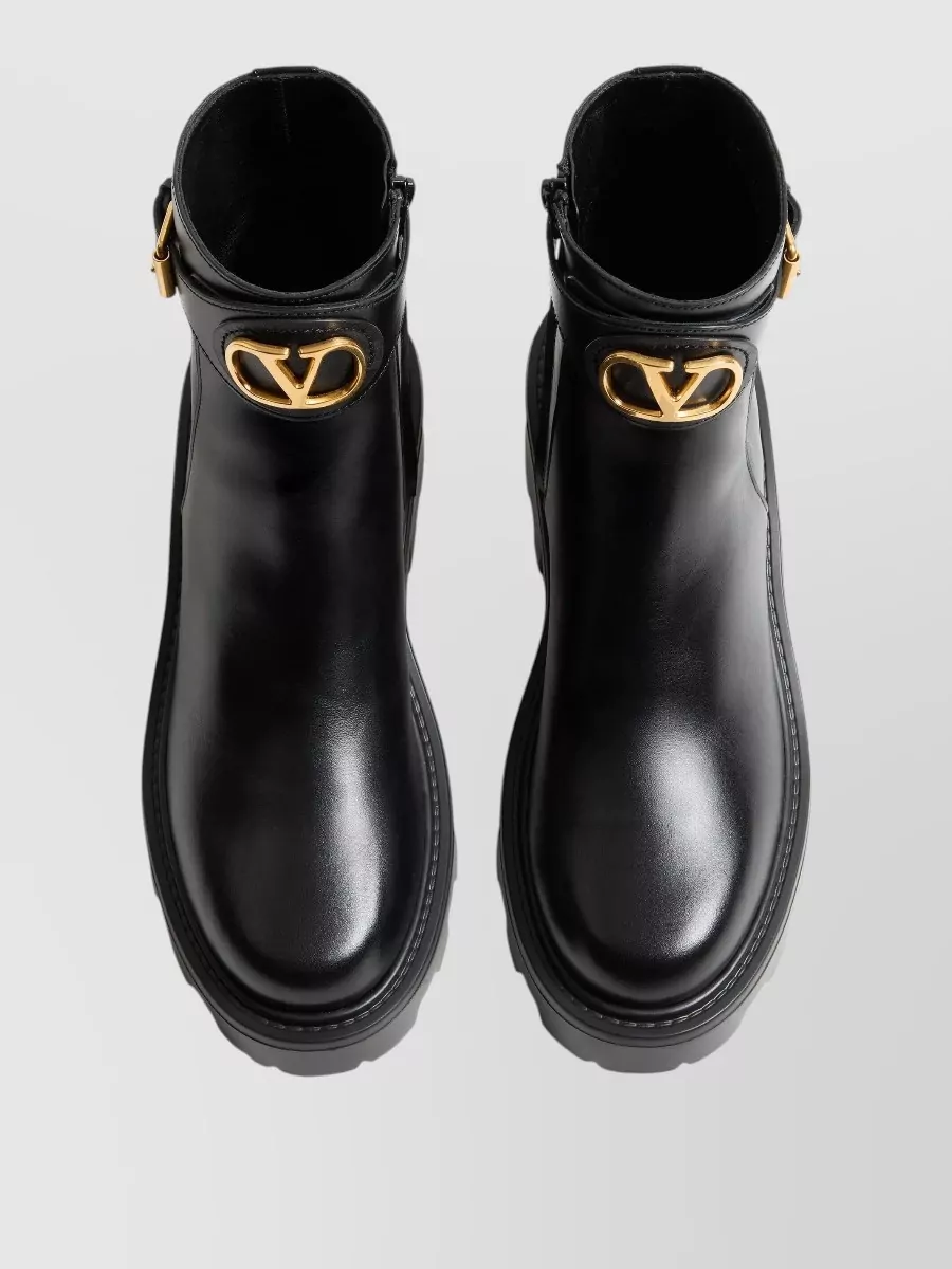 Valentino Leather Ankle Boots