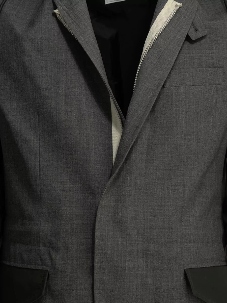 Sacai Single Breasted Coat