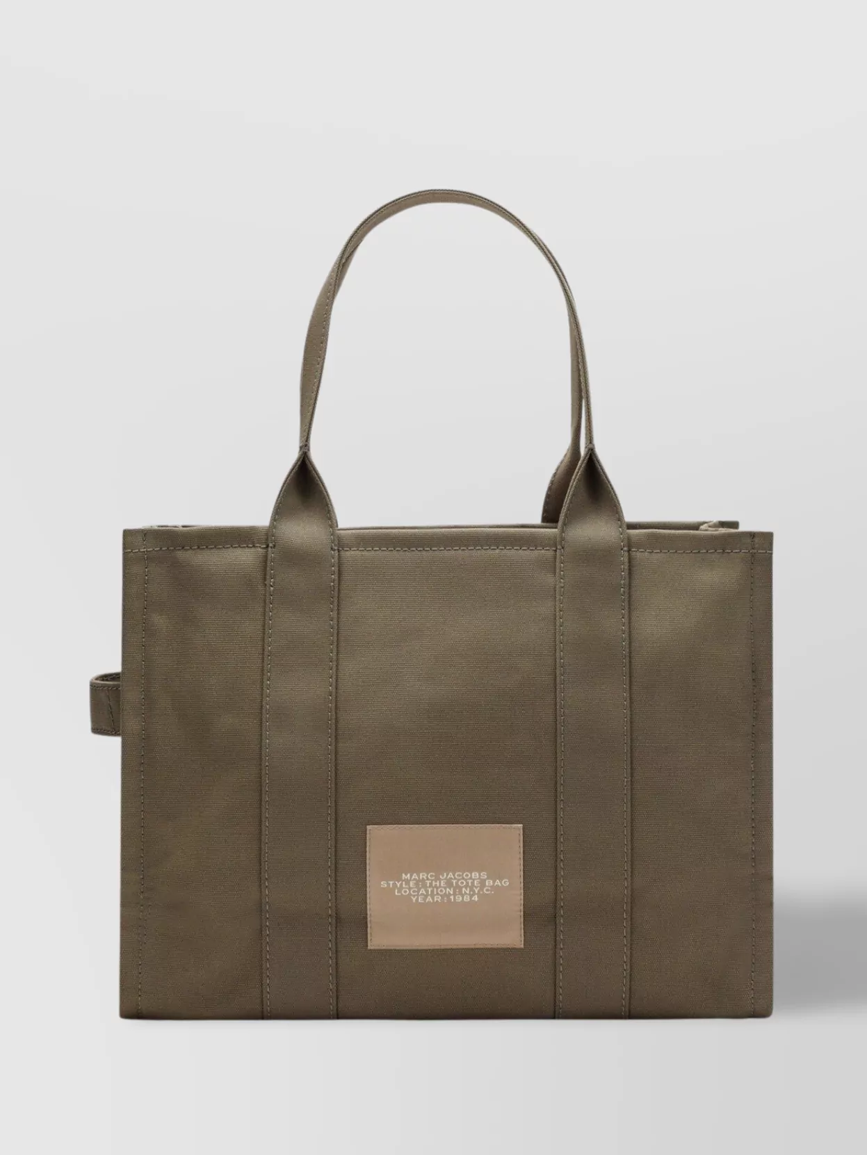 Marc Jacobs Large Rectangular Canvas Tote Bag In Brown