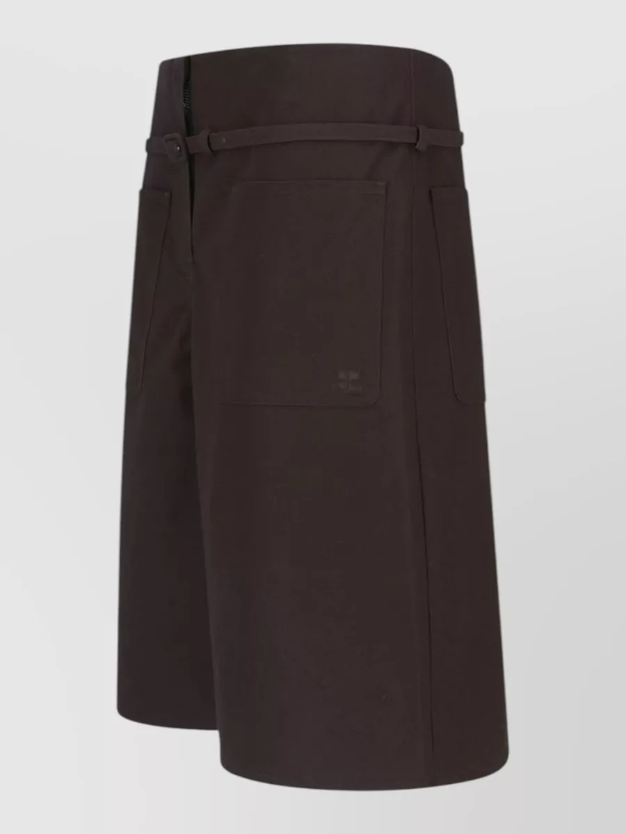 Courrèges Straight Knee-Length Shorts