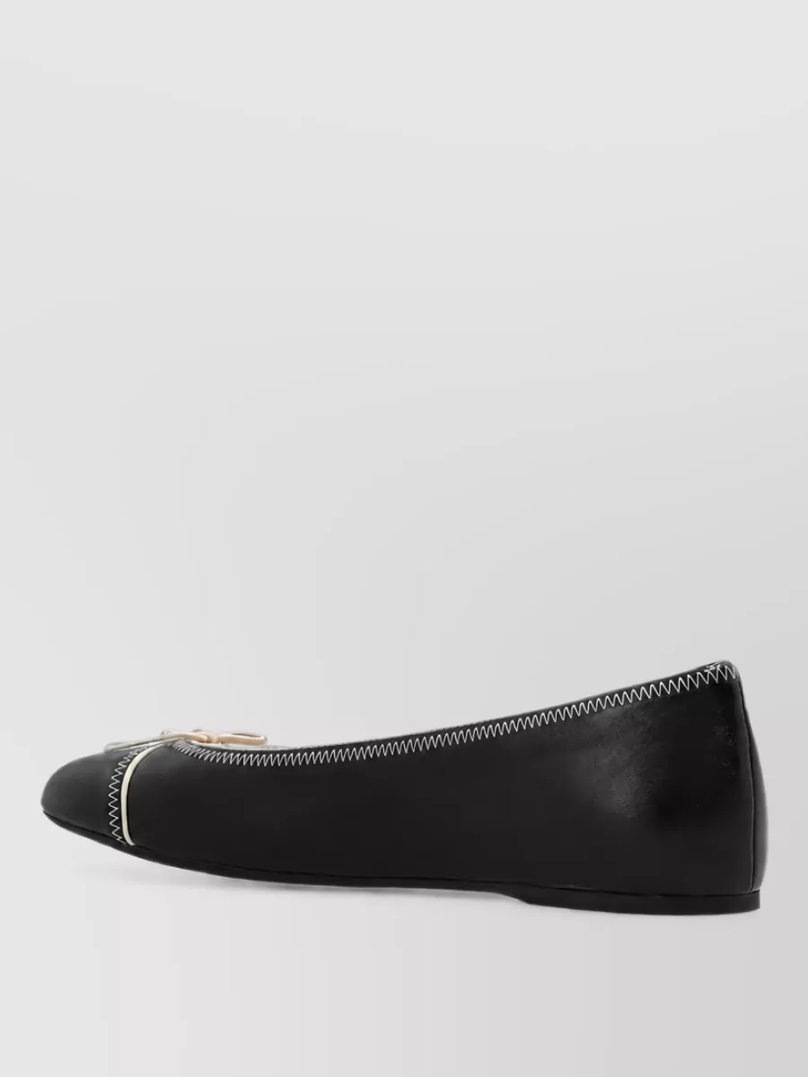 Valentino Garavani Leather Ballet Flats