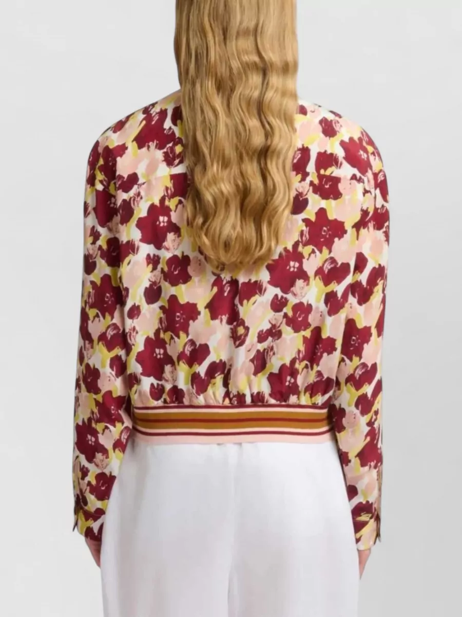 Marni Floral-Print Silk Long-Sleeve Shirt