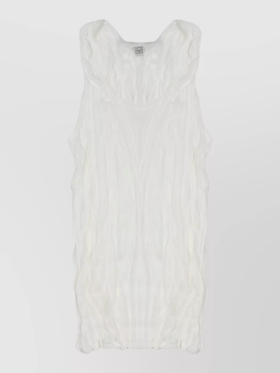 Totême textured knit mini dress