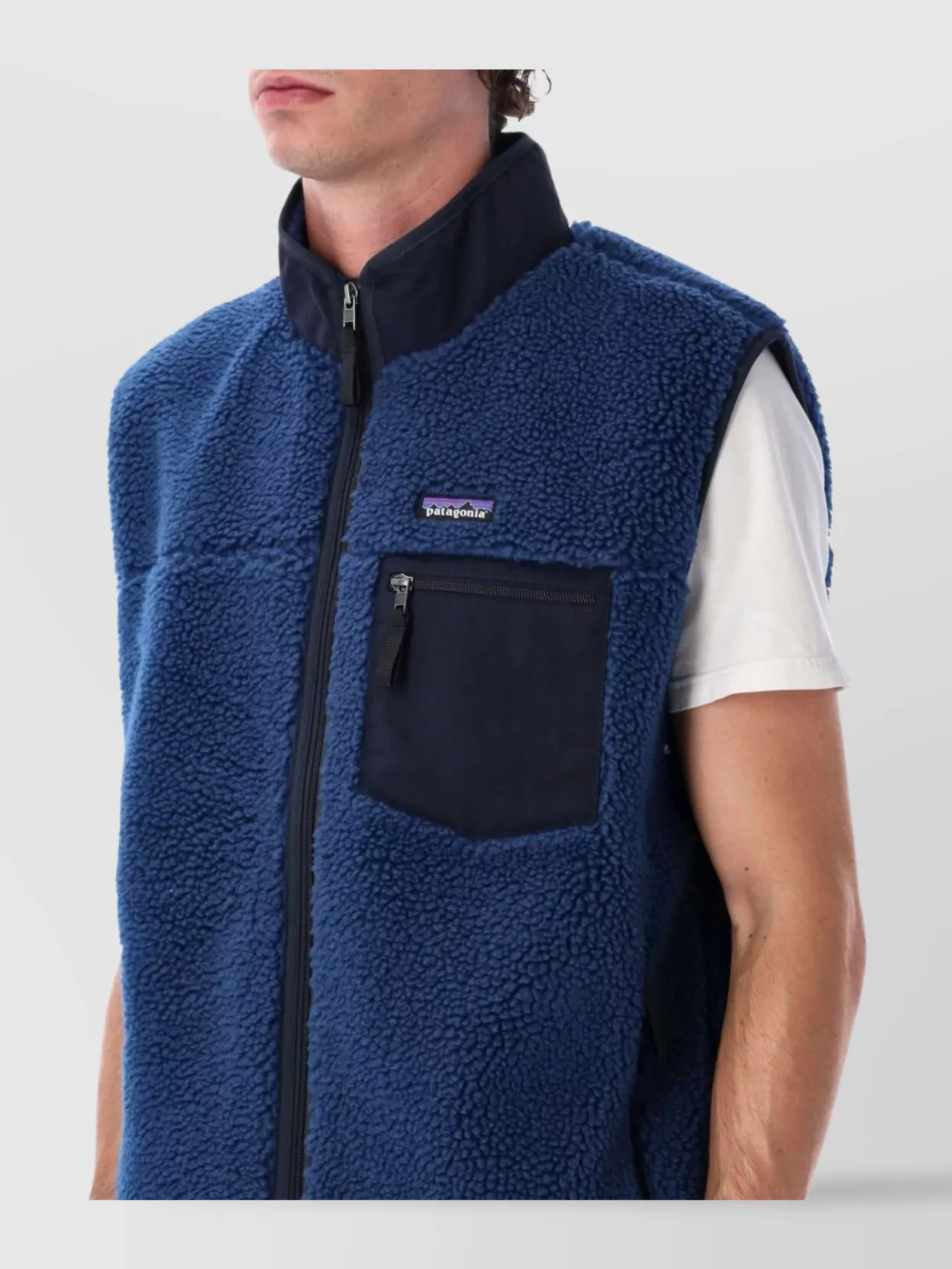 Patagonia Regular Fit Fleece Vest With Zippered Pockets