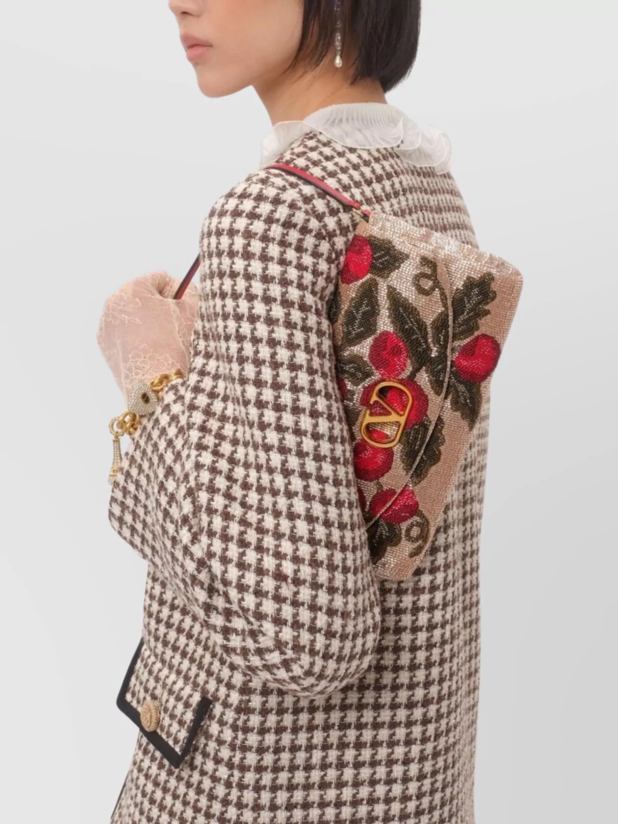 VALENTINO GARAVANI フラワーモチーフショルダーバッグ VALENTINO GARAVANI フラワーモチーフショルダーバッグ