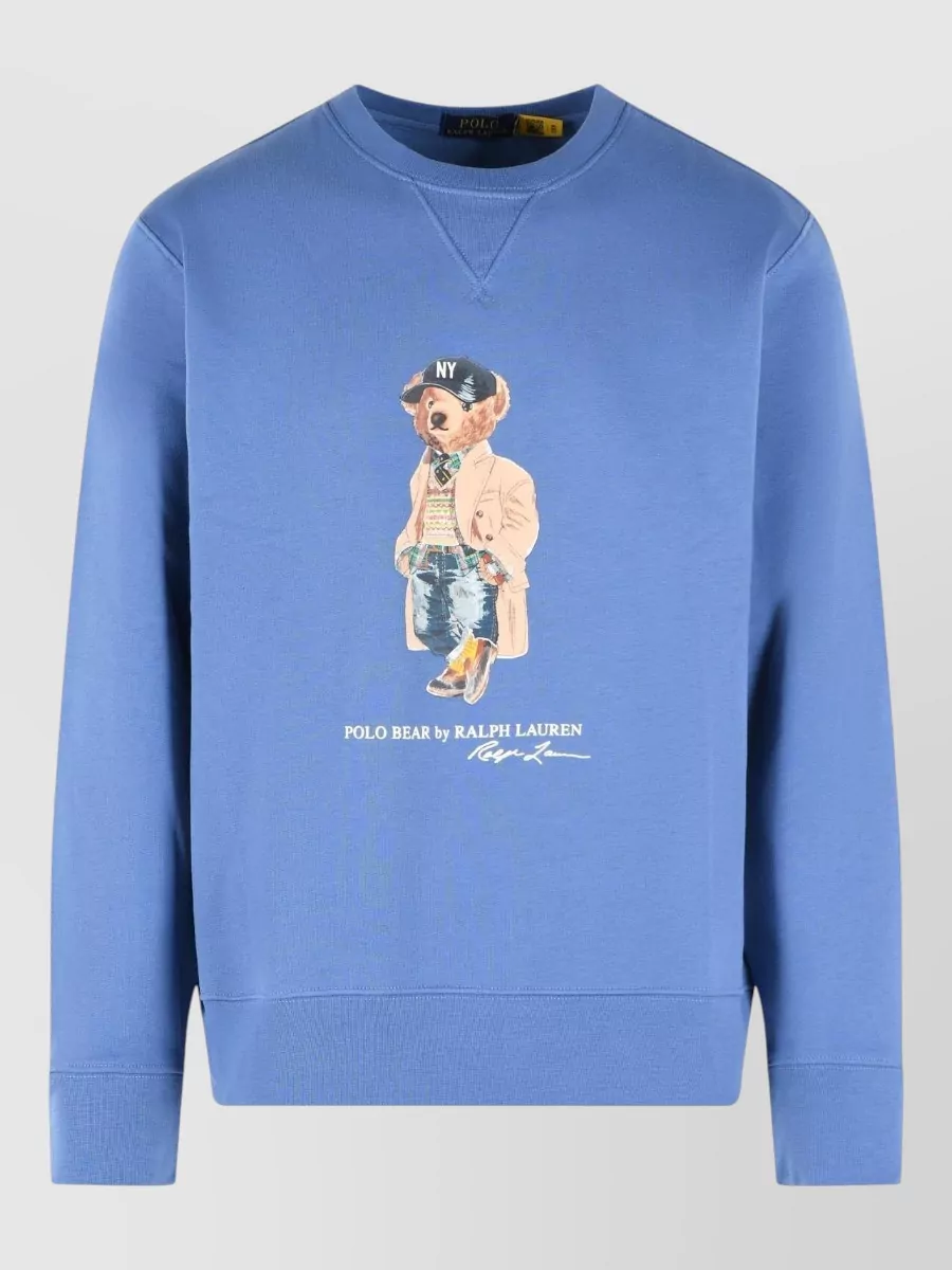 Polo Ralph Lauren Cotton blend printed crewneck sweatshirt