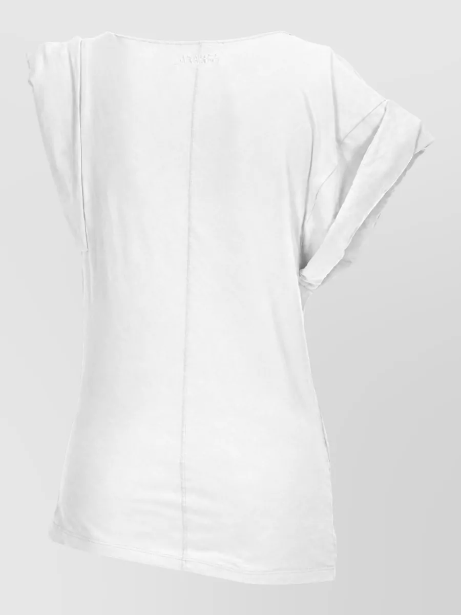 Isabel Marant Draped Casual Loose Fit Round Neck T-Shirt