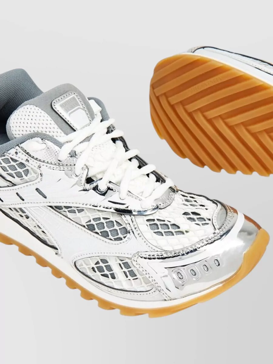 Bottega Veneta Mesh Low-Top Sneakers