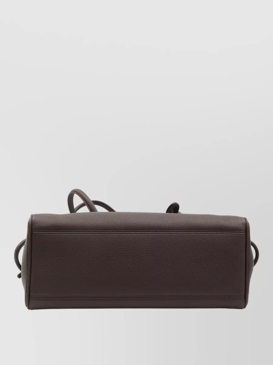 Jacquemus Turismo Medium Leather Shoulder Bowling Bag