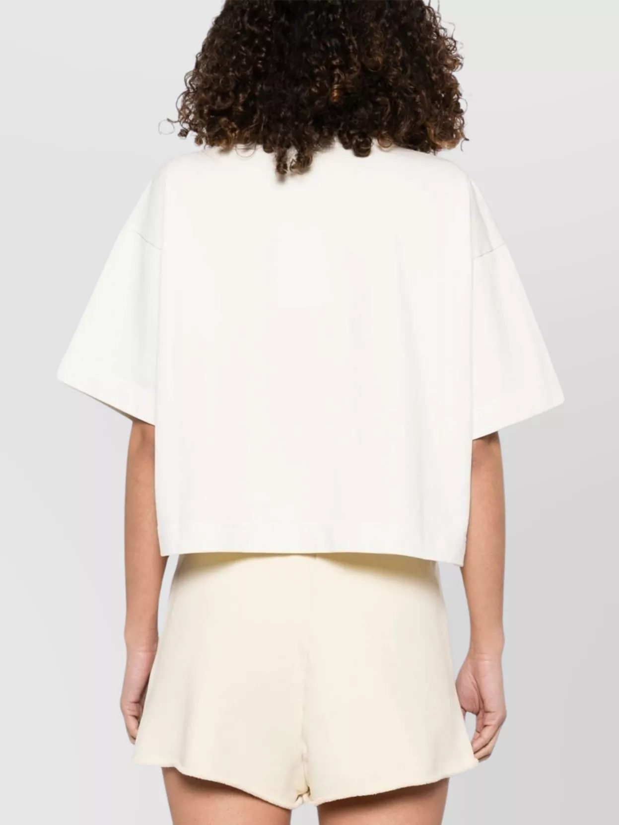 Autry Crew Neck Cropped Cotton T-shirt