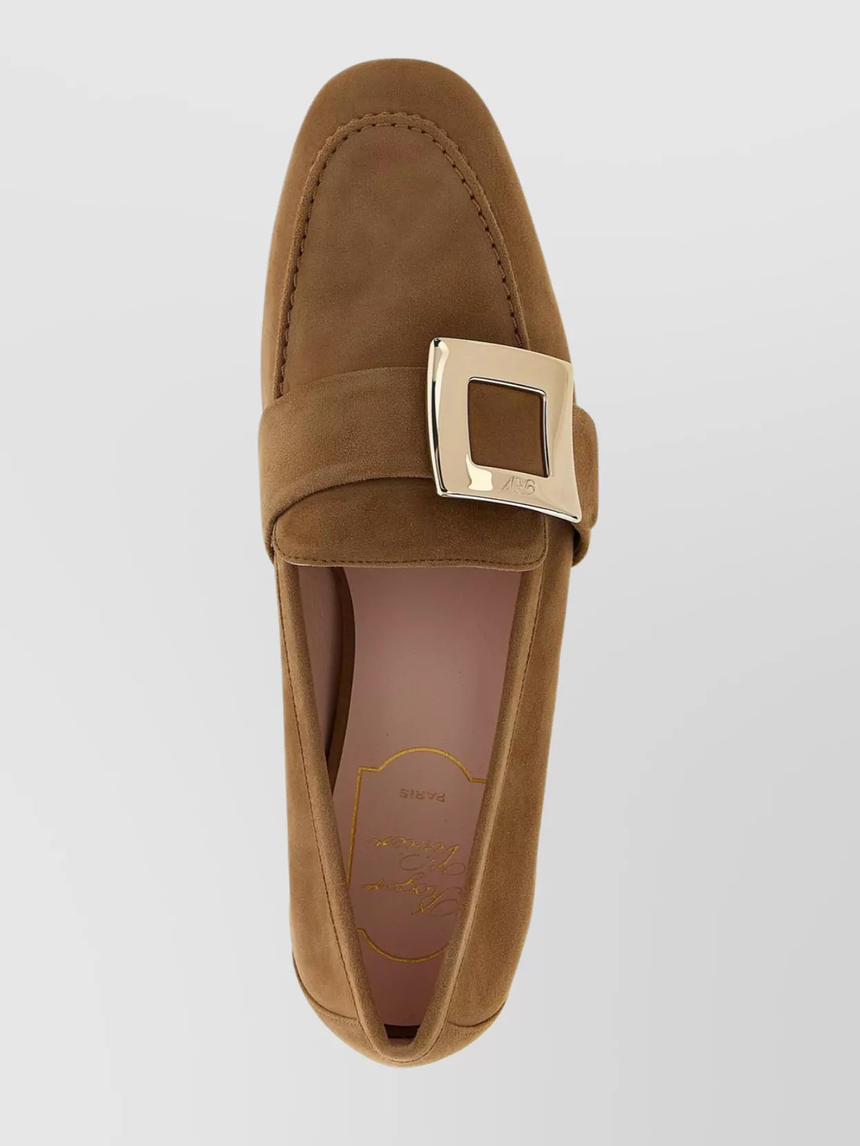 Roger Vivier Buckle Suede Finish Loafers
