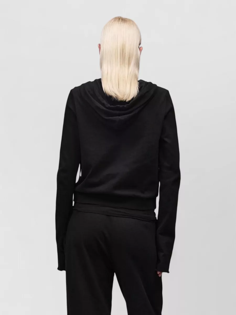 Entire Studios Cotton Cropped Zip-Up Hoodie