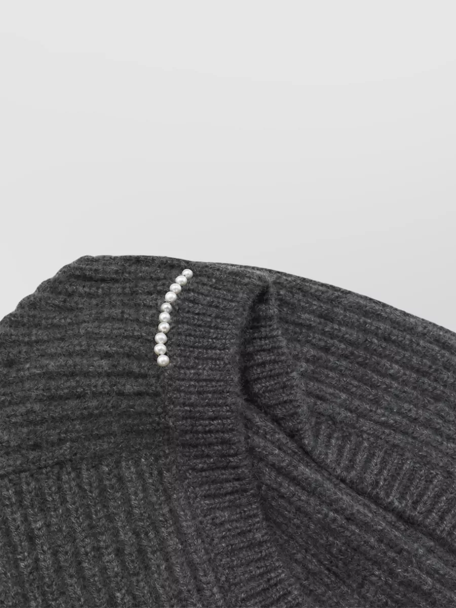 Carven Cashmere Ribbed Hood
