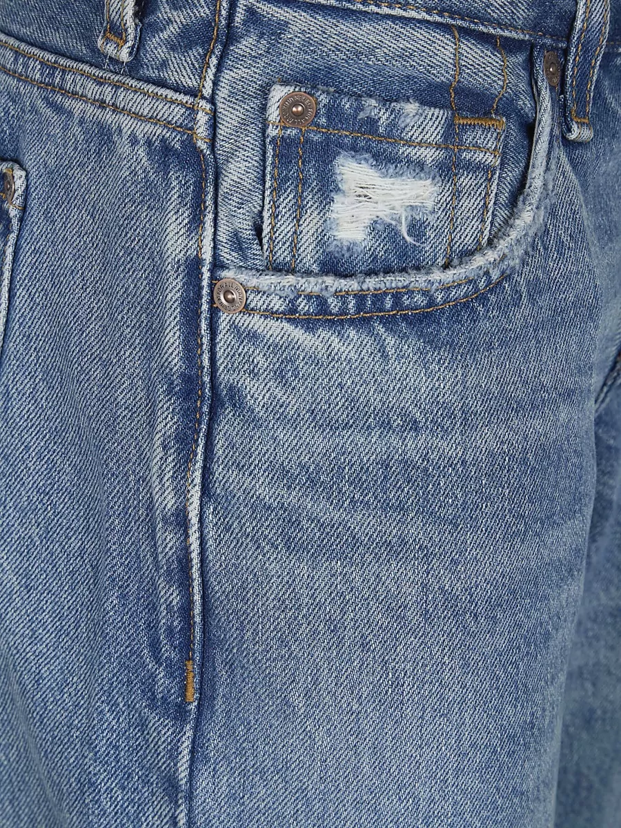 7 For All Mankind Cotton Low-Rise Relaxed-Fit Straight-Leg Jeans