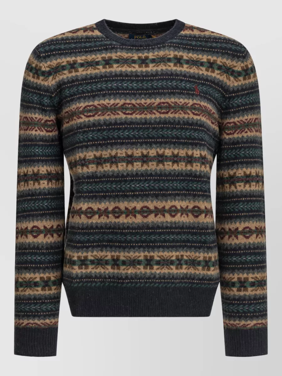 Polo Ralph Lauren wool fair isle regular-fit crew-neck jumper