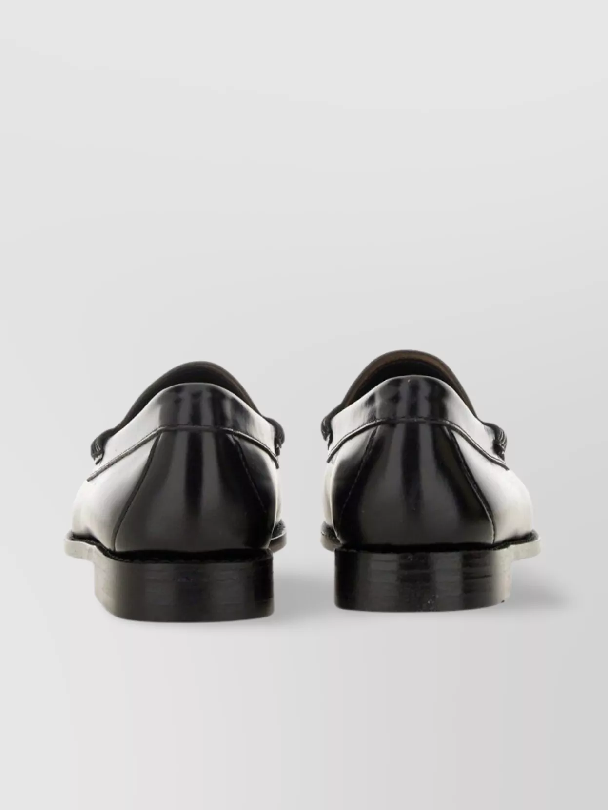 G.h. Bass Penny Loafer Leather Rubber Sole