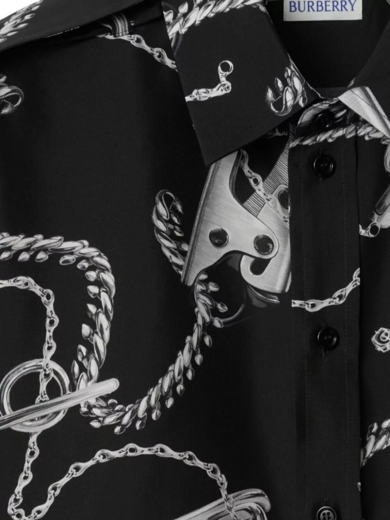 Burberry Graphic Print Chain Top
