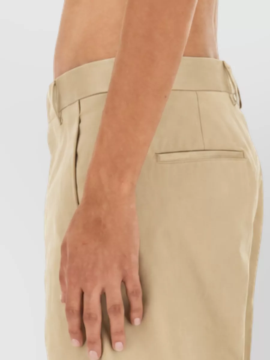 Lanvin Cotton Straight-Leg Chino Trousers
