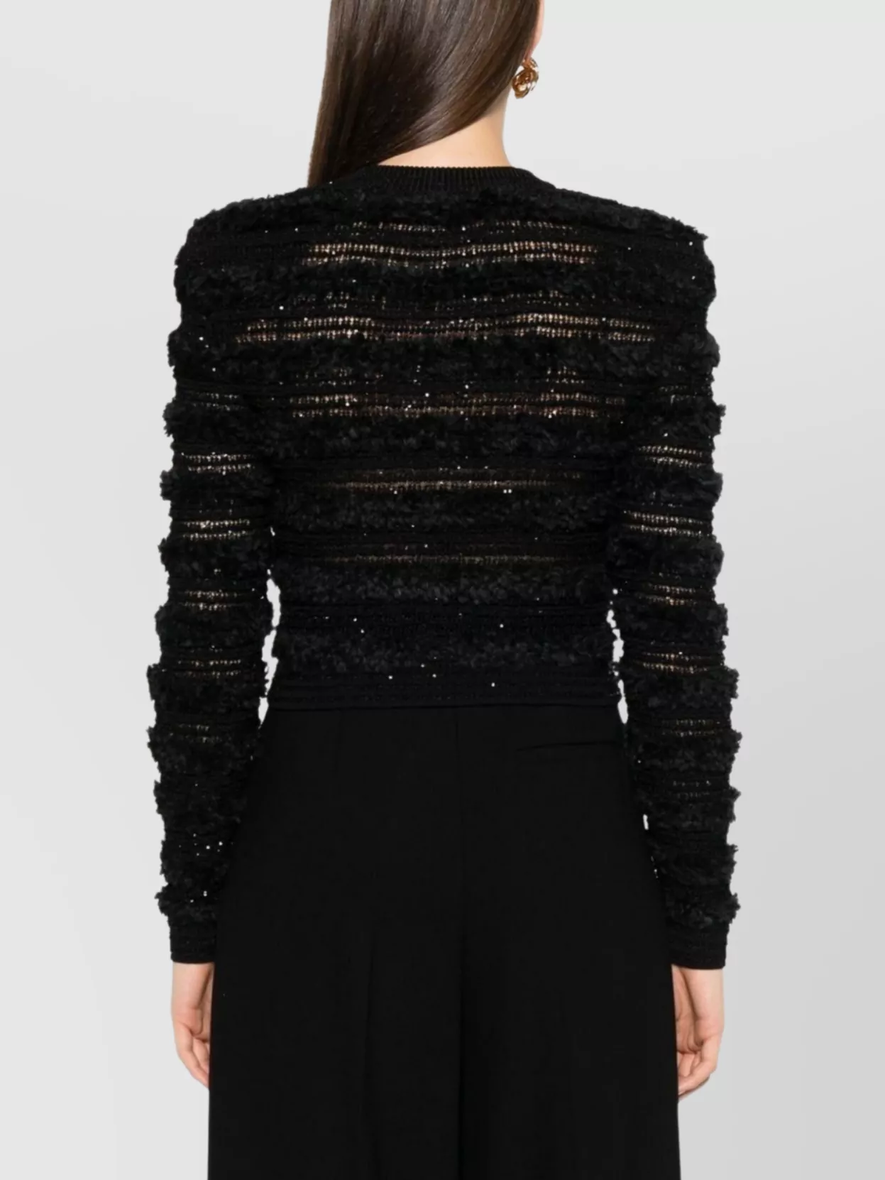 Balmain Knitwear Cardigan Tweed Texture