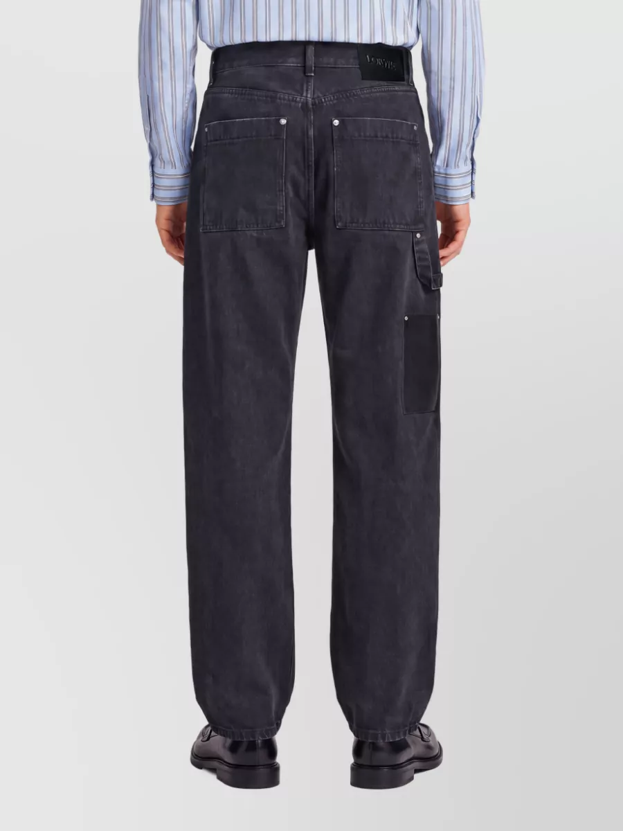Loewe Denim Mid-Rise Straight-Leg Jeans