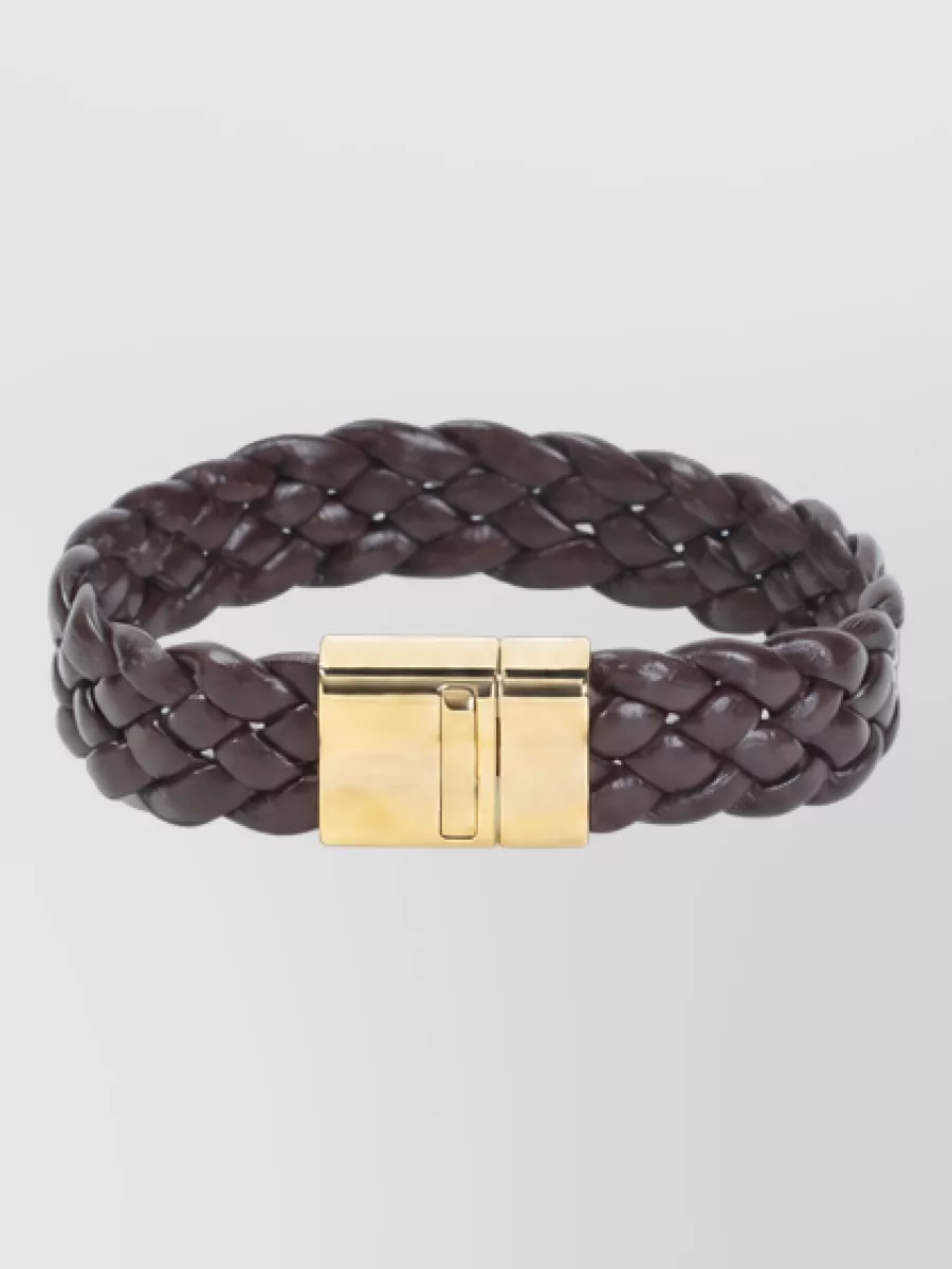 Bottega Veneta leather braided bracelet