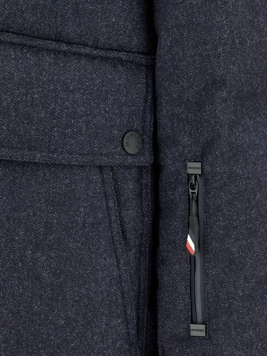 Moncler Grenoble Denim Down Ski Jacket