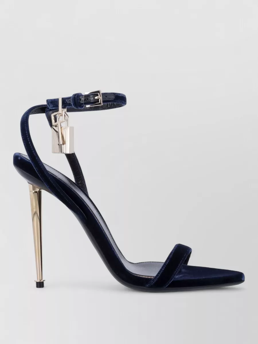 Tom Ford Velvet Padlock Sandals