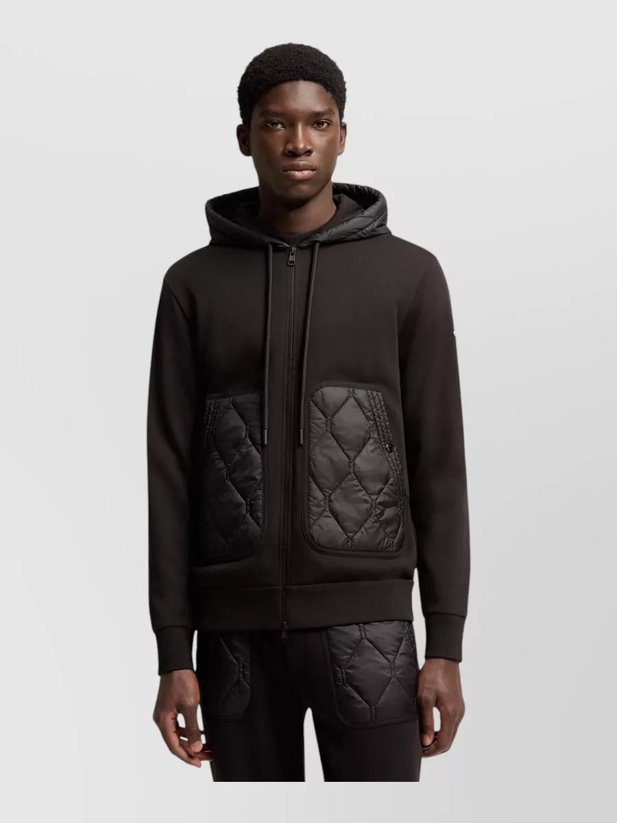 Moncler Quilted hooded zip-up jacket