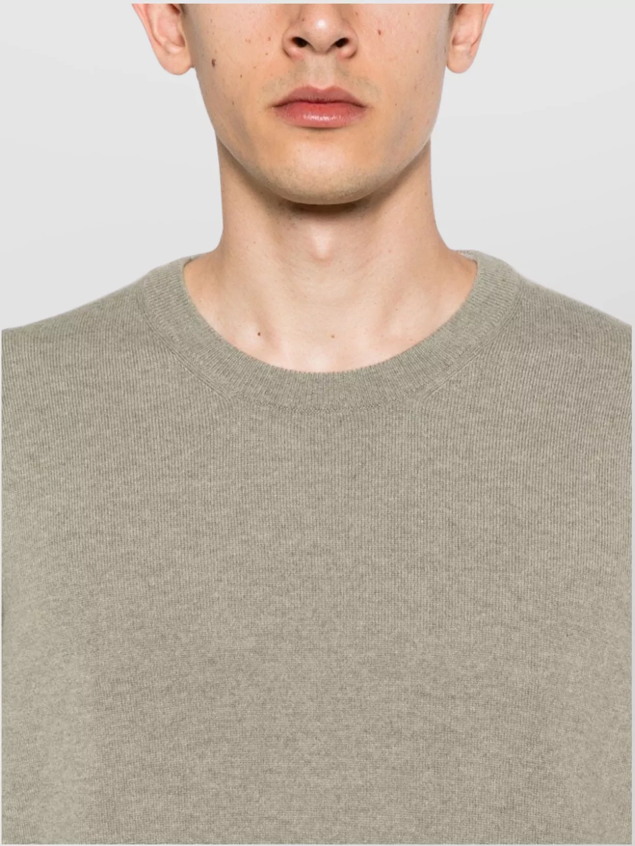 Brunello Cucinelli Cashmere Crew Neck Sweater With Contrasting Edge