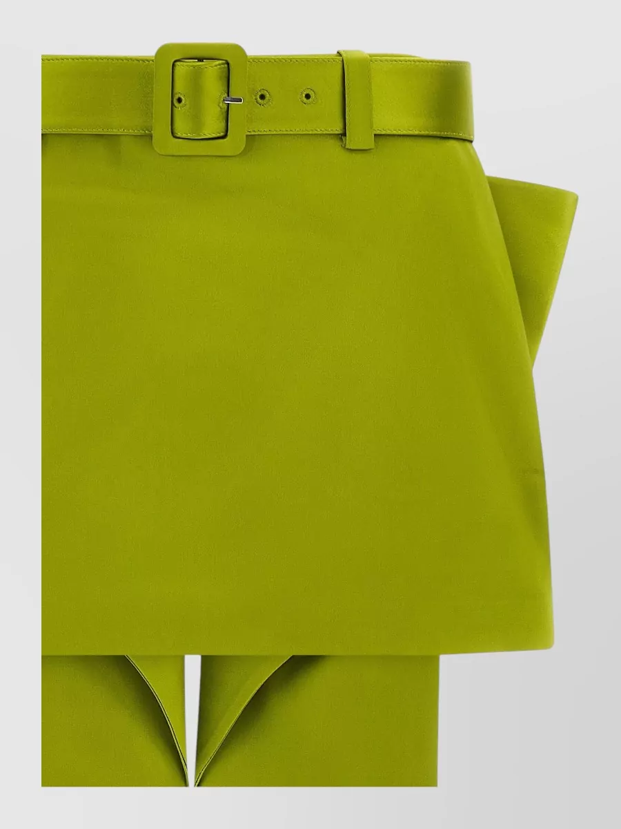 Self-Portrait Satin High-Rise Mini Skort