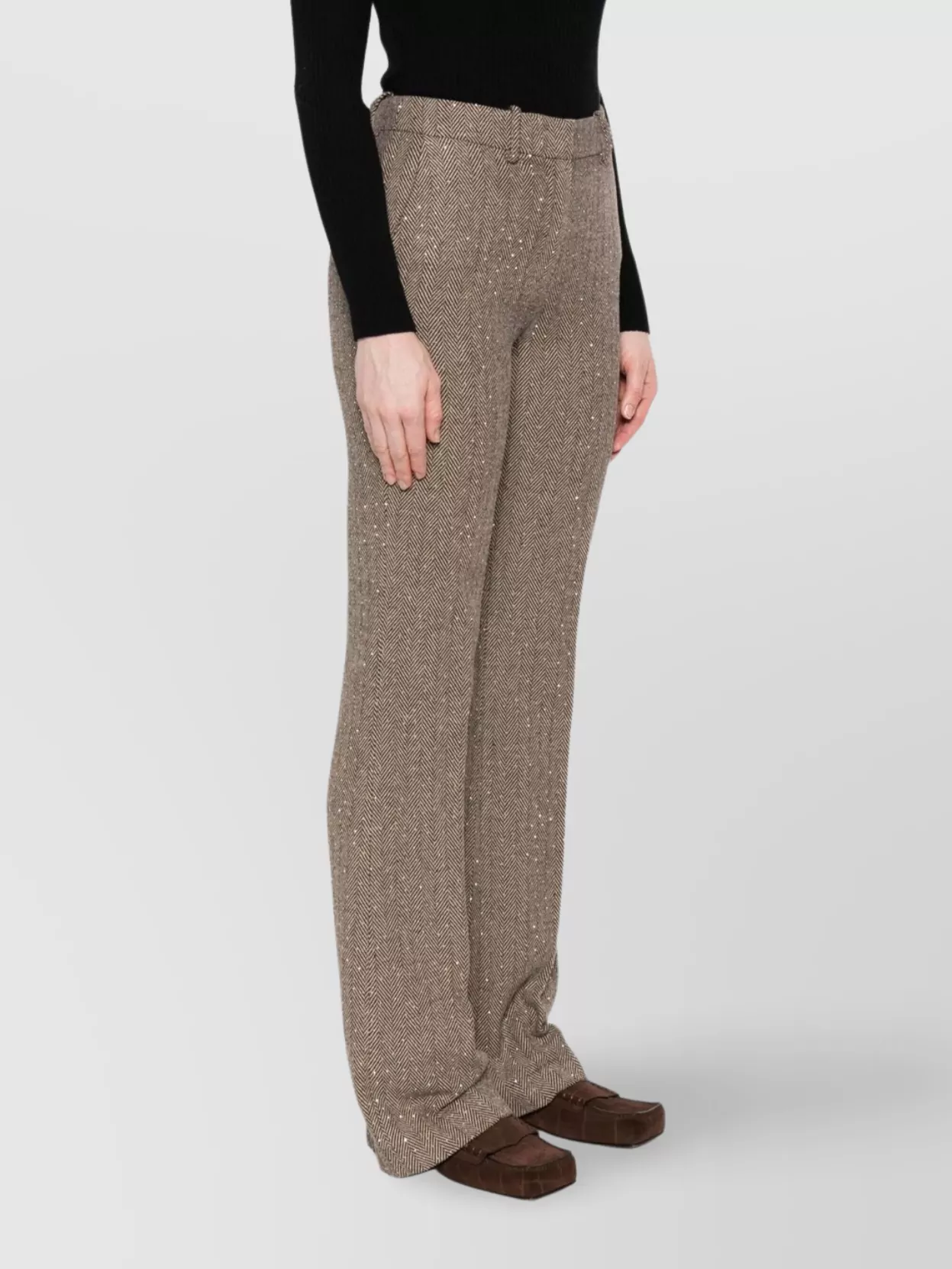 Ermanno Firenze Wide-Leg Trousers With Belt Loops And Pockets