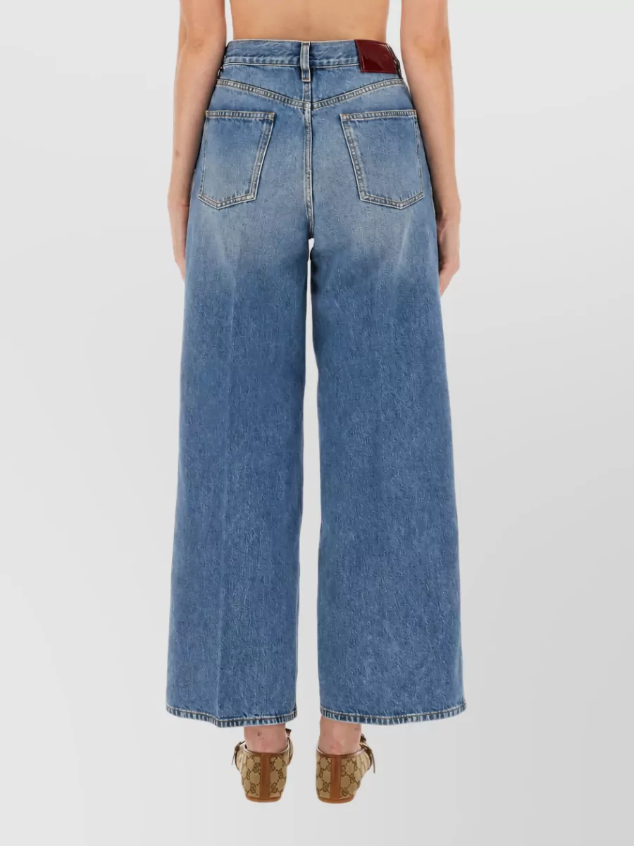 Gucci Wide-Leg Denim Jeans
