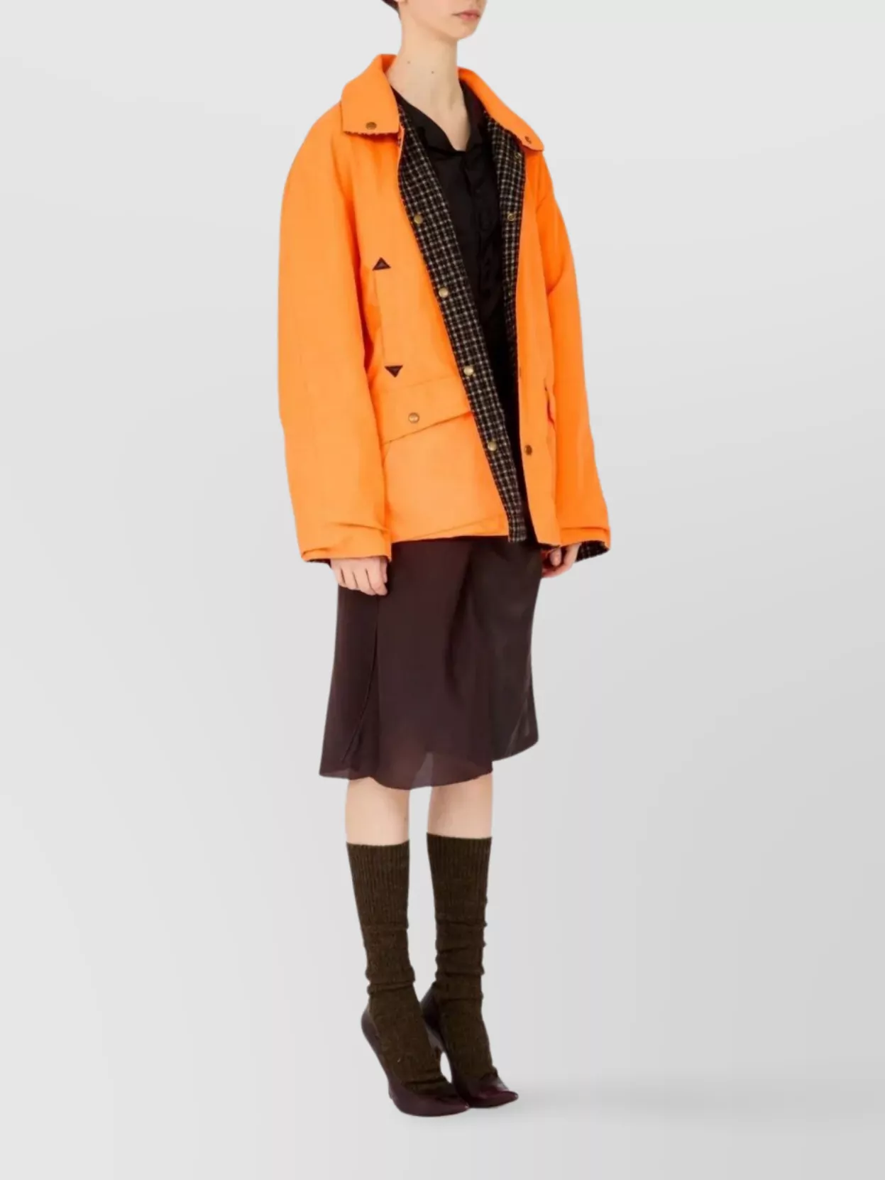 Maison Margiela Collared Padded Jacket With Double Front Pockets