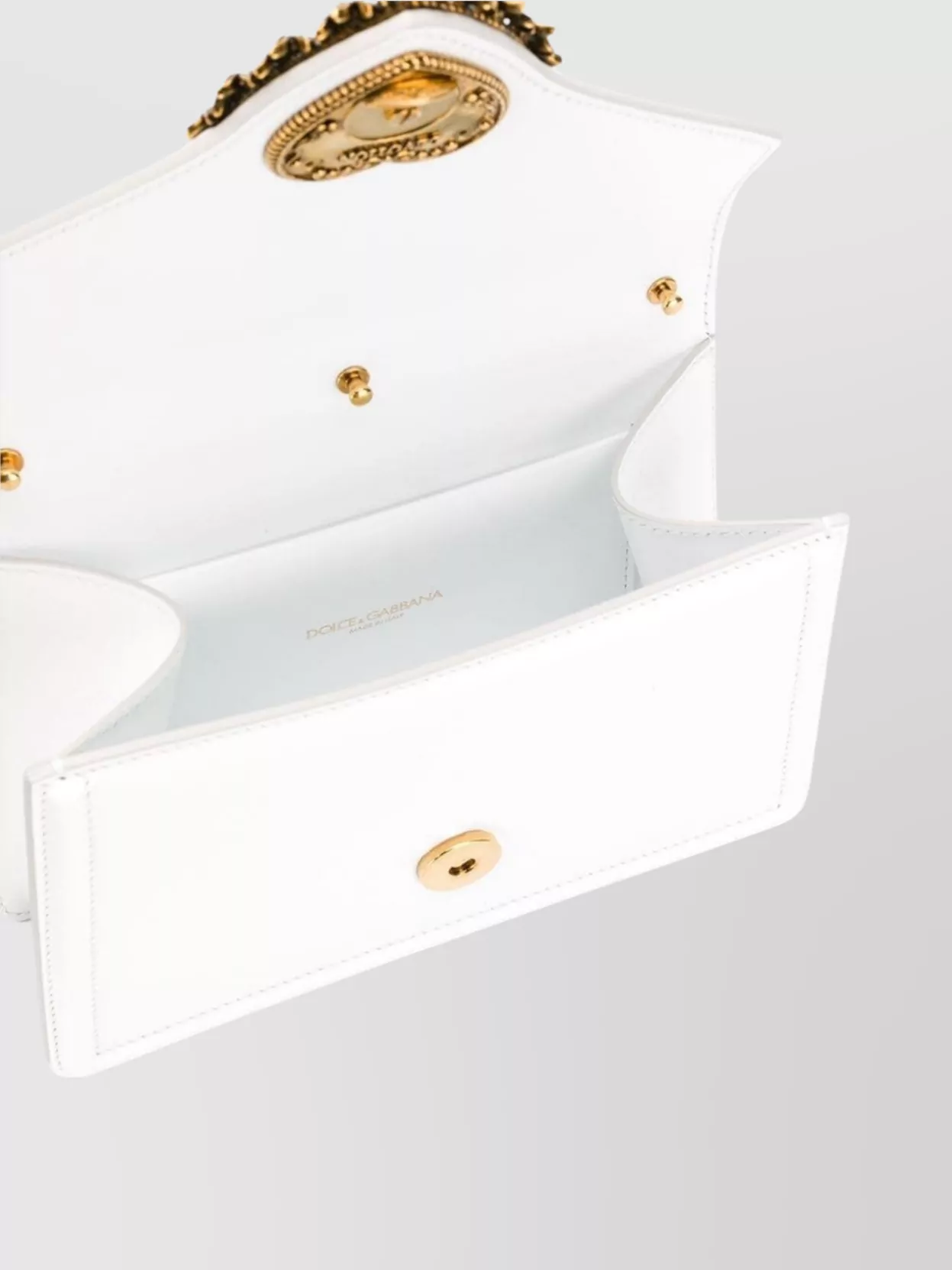 Dolce&Gabbana Small Devotion Leather Handbag