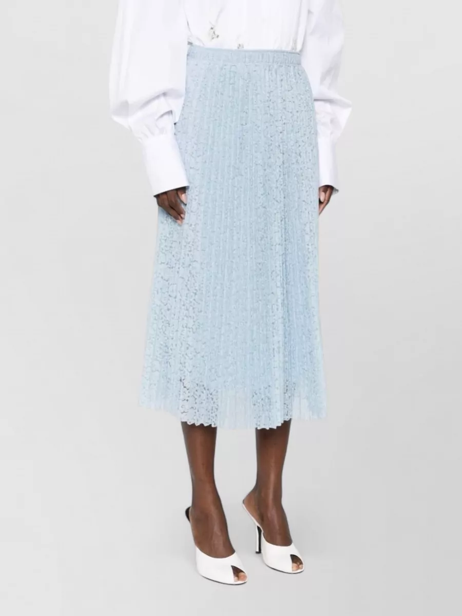 Ermanno Scervino Long Skirt Pleated Midi Lace Elastic