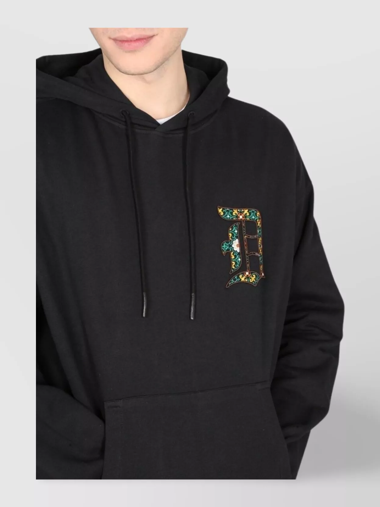 Drôle De Monsieur Hooded Sweatshirt With Embroidered Logo Detail