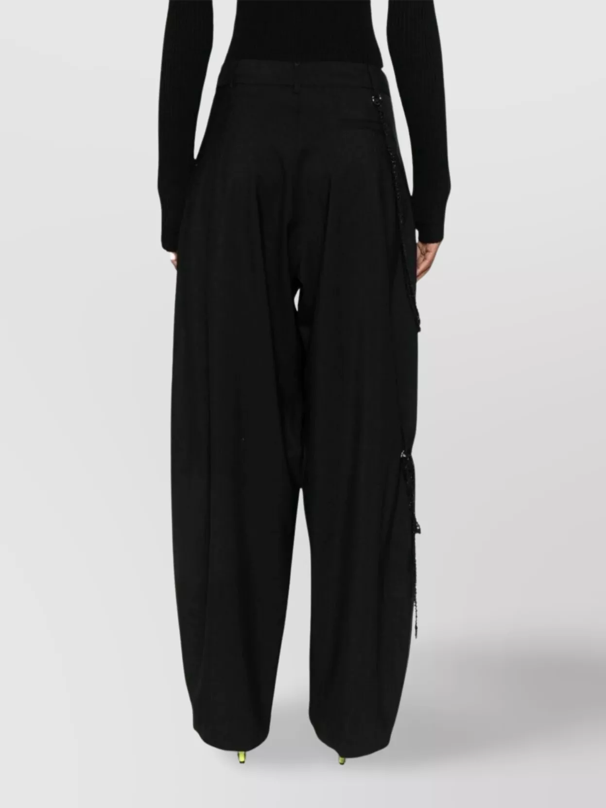 Darkpark Phebe Chain Adorned Wide Leg Pants