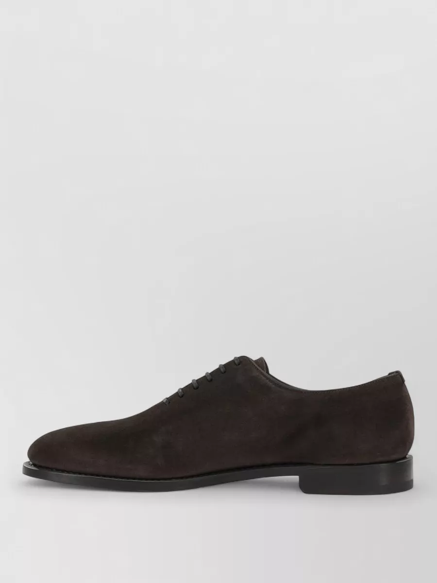 Ferragamo Suede Leather Oxford Shoes