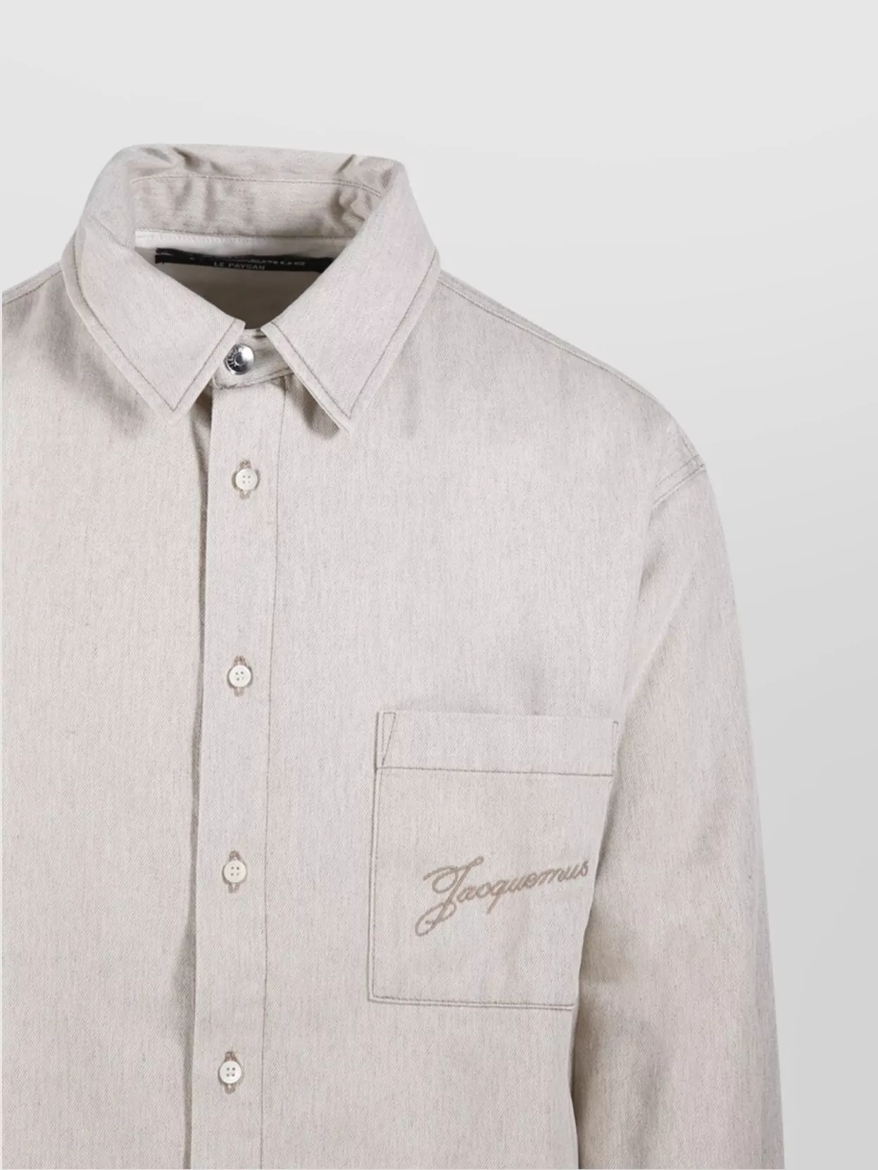 Jacquemus Long Sleeve Button-Down Shirt Front Pocket