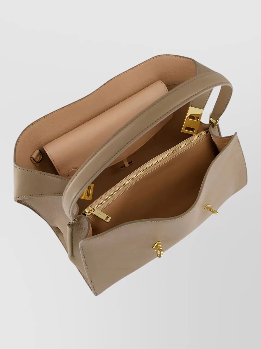 Ferragamo The Hug Bag Medium Leather Tote Bag