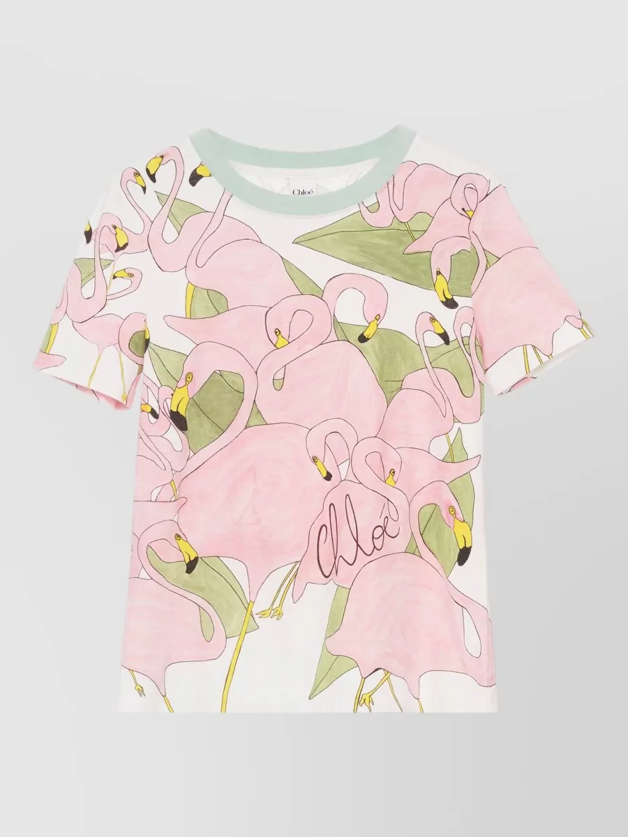Chloé Logo-Print Baby-Fit Cotton T-Shirt
