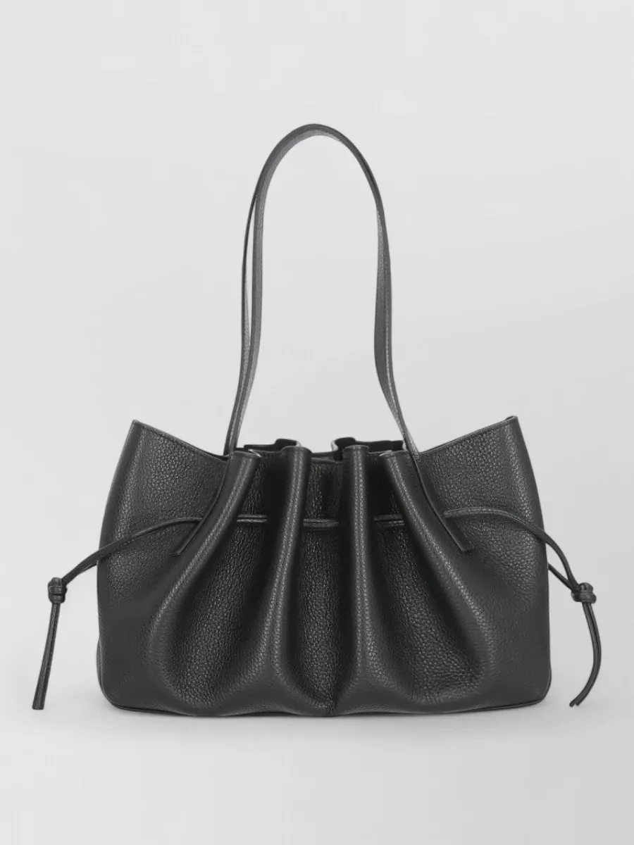 Yuzefi asif leather draped bucket bag