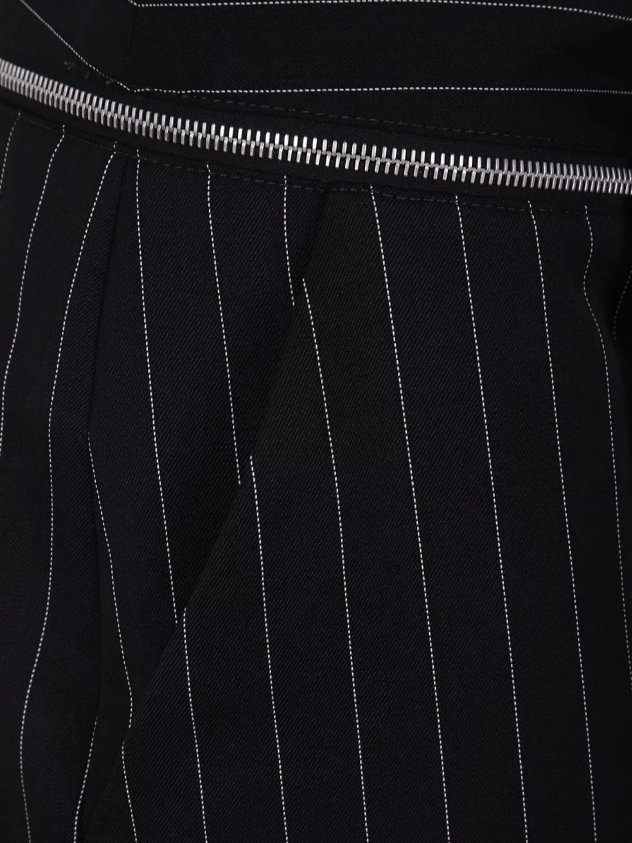 Jean Paul Gaultier Wool Trouser With Pinstripe Pattern And Belt