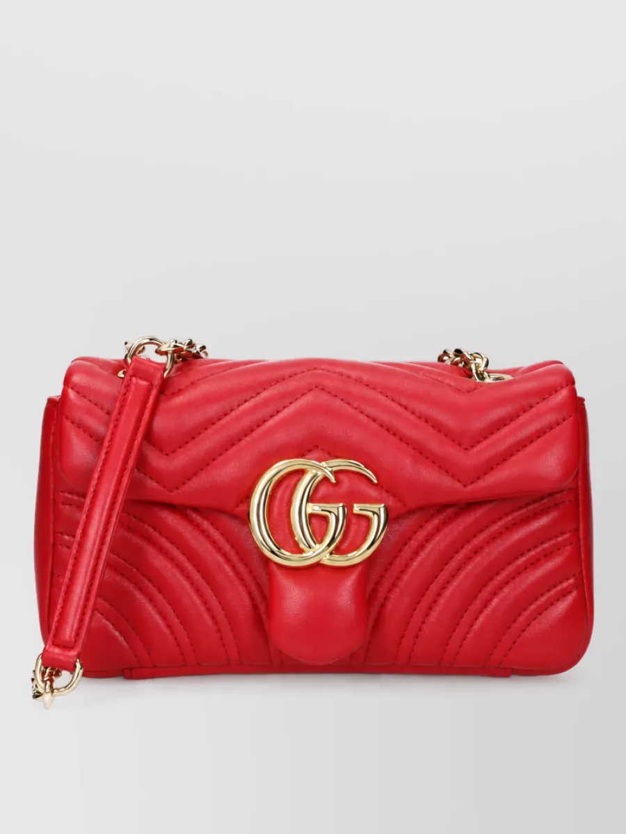 Gucci Marmont Leather Clutch Bag