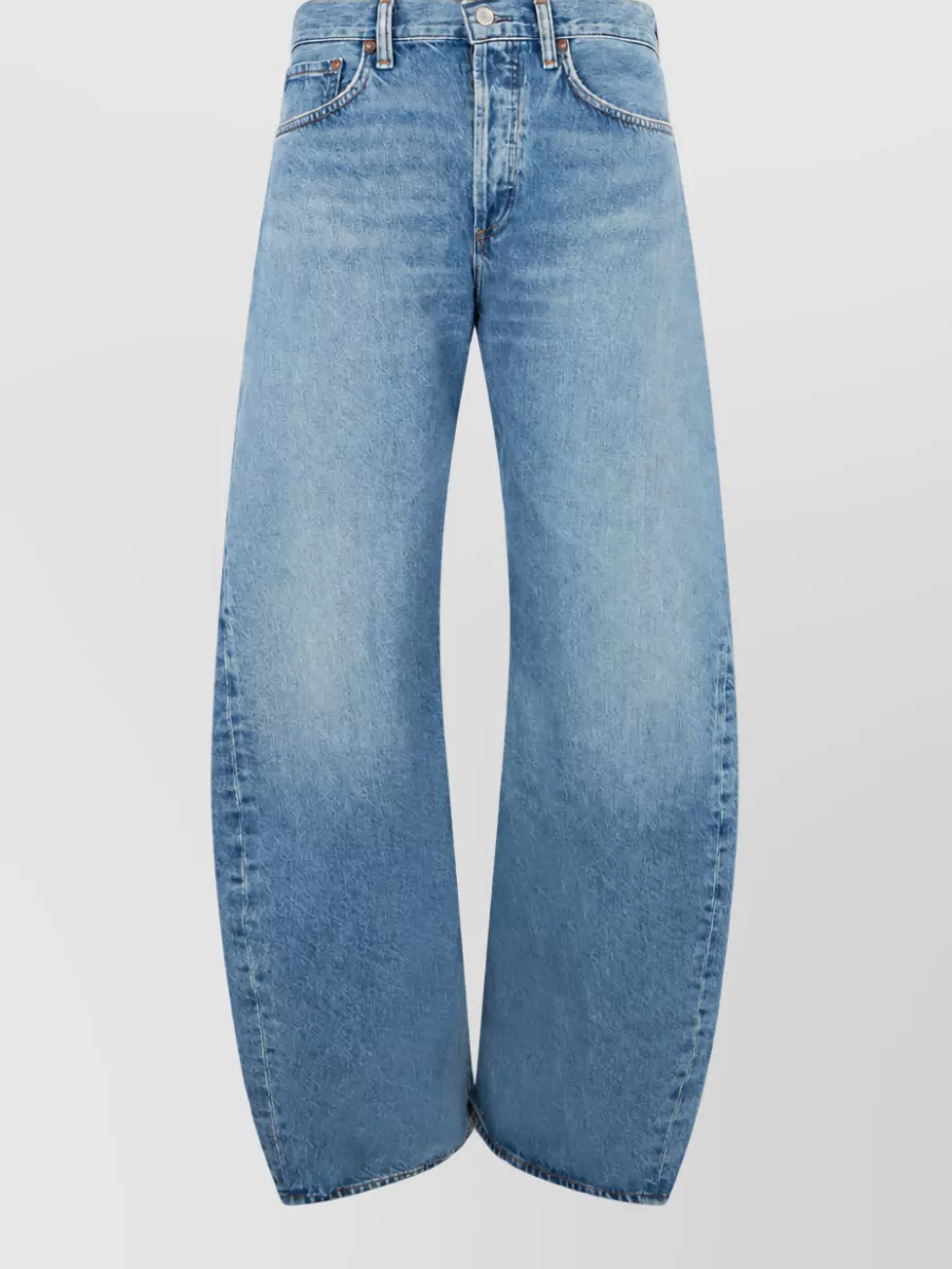 Agolde Denim spiral relaxed-fit mid-rise tapered jeans