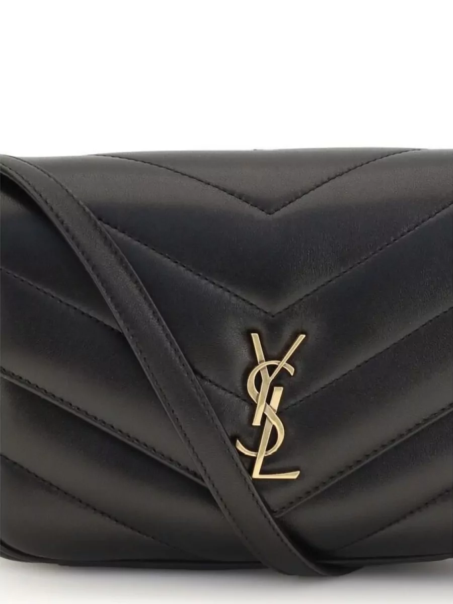 Saint Laurent Na Lamb Leather Shoulder Bag