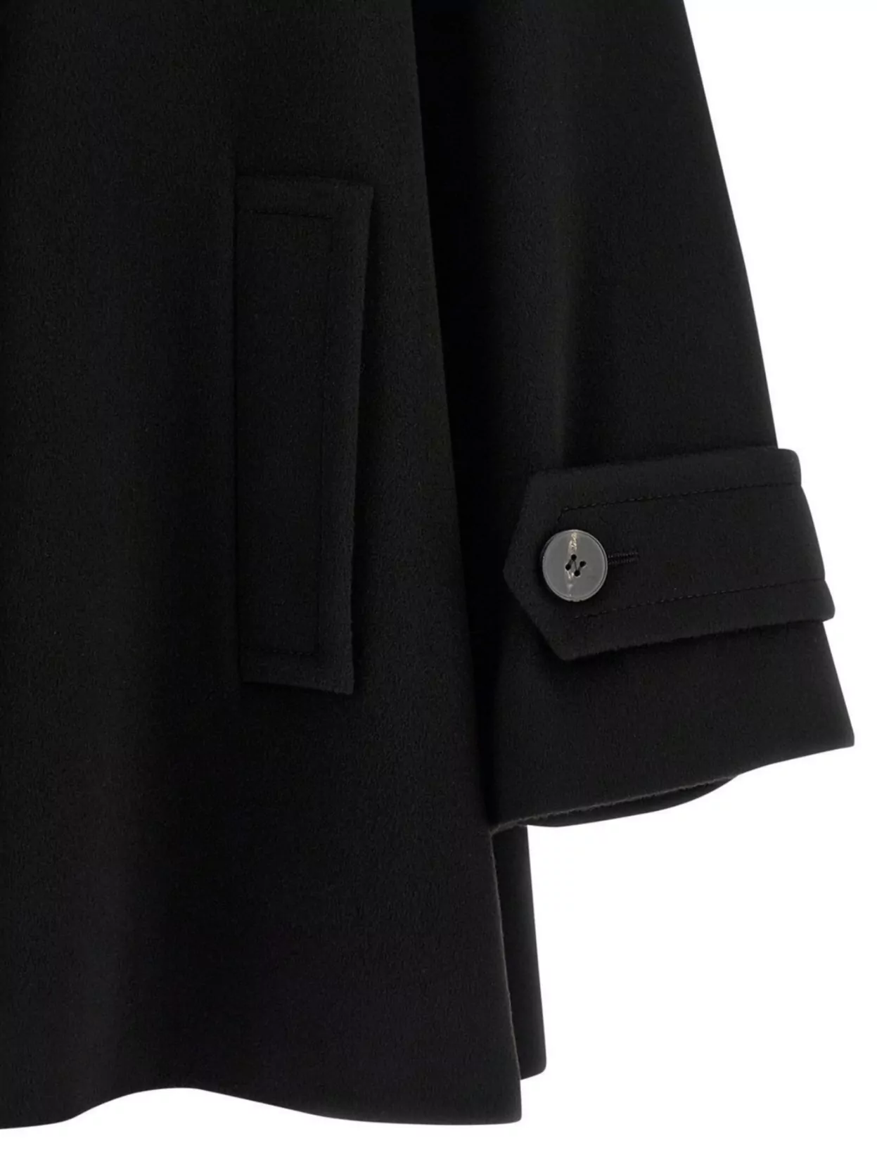Alberto Biani Double-Breasted Coat Featuring Notched Lapels