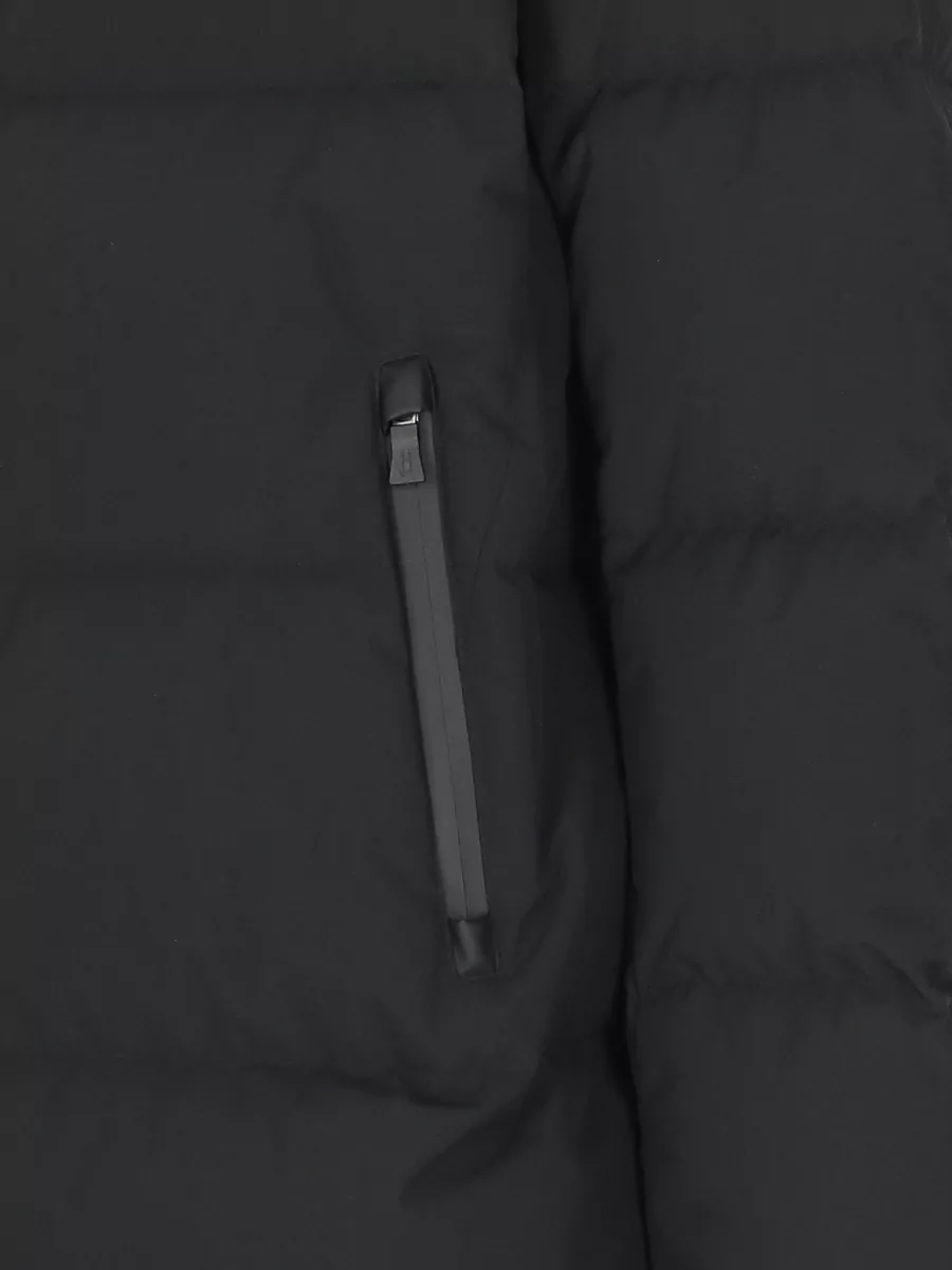 Herno Hooded Down Jacket Long Sleeves Zip Pockets