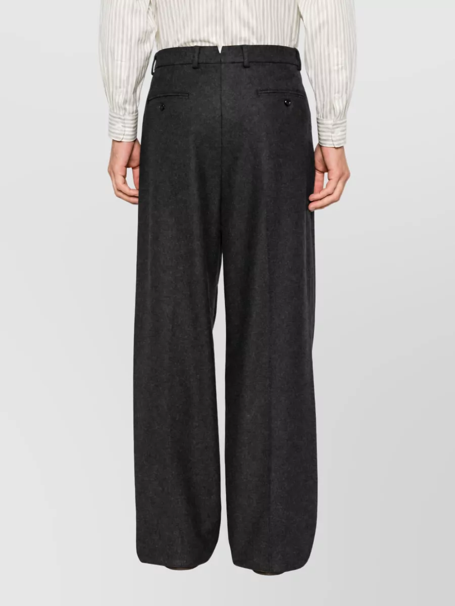 Emporio Armani Wool Wide-Leg Trousers