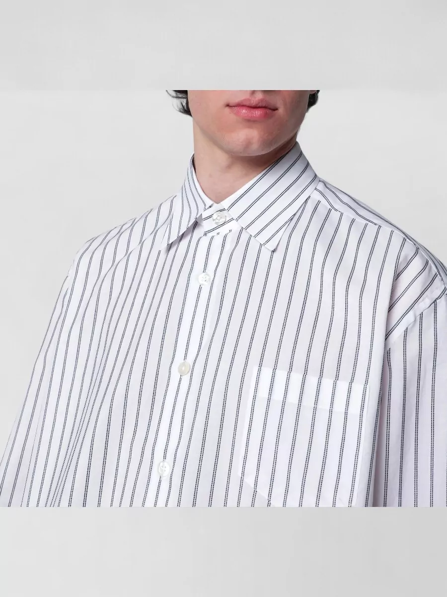 Namacheko striped cotton long-sleeve shirt